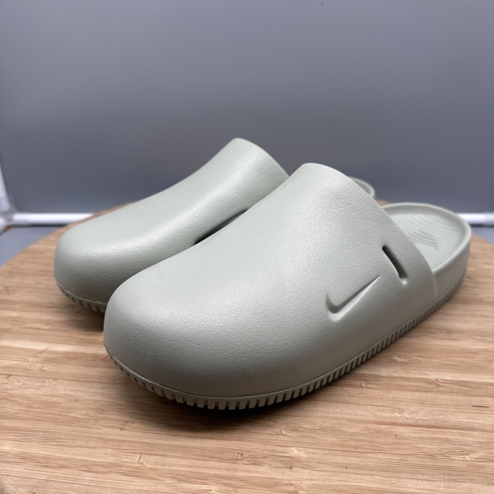 Nike Unisex Calm Mules Light SageCasual Sz M10 W11 Preppy Rubber Foam New